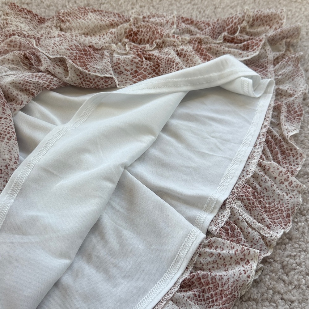 Altar’d State Snake Print Ruffle Skirt - Picture 3 of 6